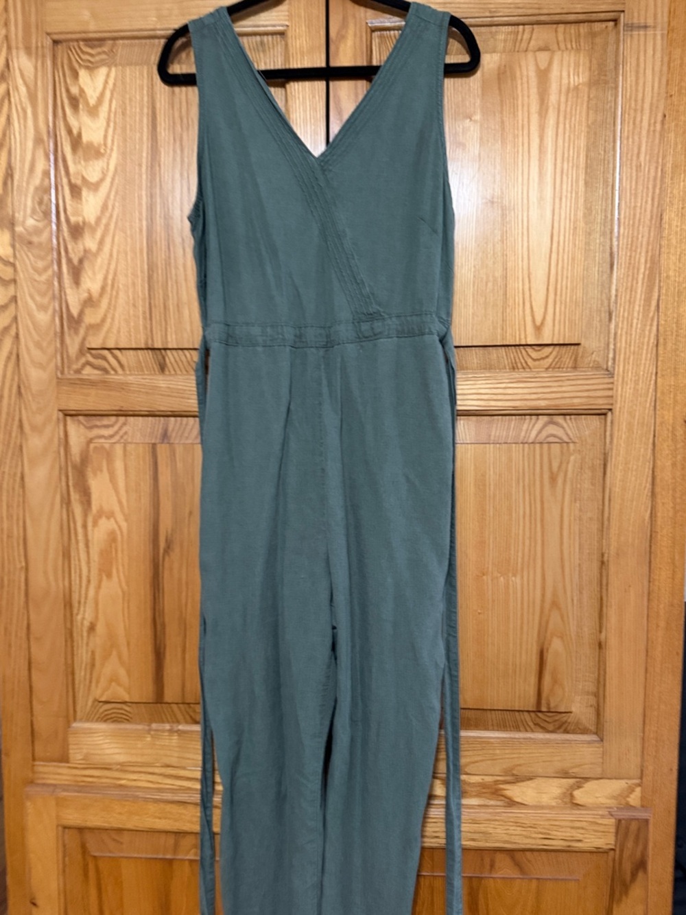 Kuhl Olive Green Sleeveless V-Neck Jumpsuit M